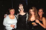 with fans